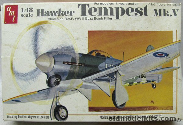 AMT 1/48 Hawker Tempest Mk.V, T641 plastic model kit